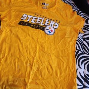 Pittsburgh Steelers Women's Yellow Short Sleeve Tee